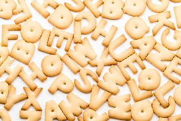 Image showing Group of letter cookie