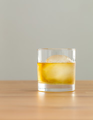 Image showing Whiskey with ice ball