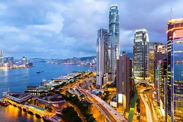 Image showing Victoria Harbor of Hong Kong