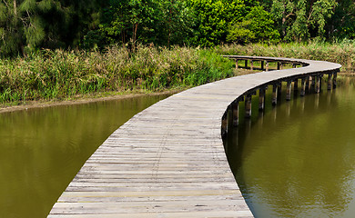 Image showing Footpath in countryside