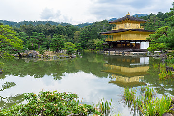 Image showing Golden Pavilion at Kinkakuji Temple, Kyoto Japan