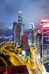 Image showing Hong Kong city at night