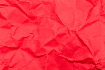 Image showing Crumpled red paper