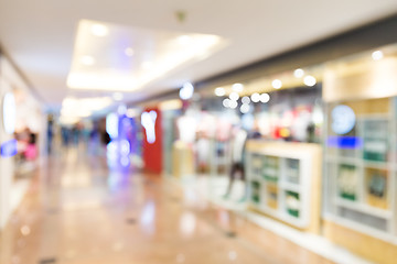 Image showing Blur background of shopping mall