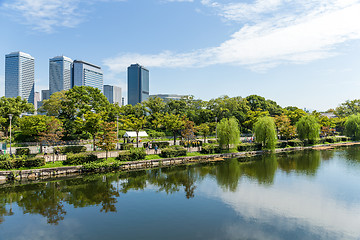 Image showing Osaka business district