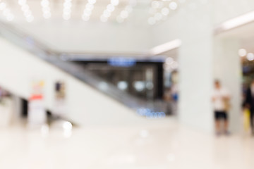 Image showing Blurred image of shopping mall and people