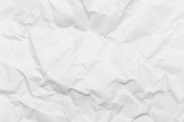 Image showing Crumpled white paper