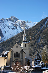 Image showing French village church