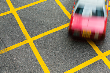 Image showing Hong Kong taxi in road