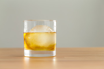 Image showing Whiskey in glass 