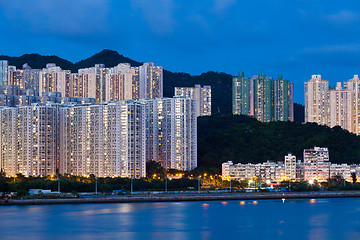 Image showing Hong Kong cityscape at night