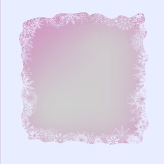 Image showing White Winter Frame