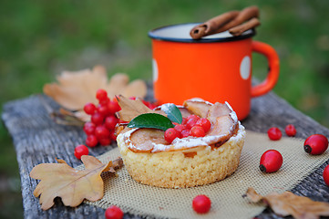 Image showing Romantic autumn still life