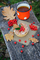 Image showing Romantic autumn still life