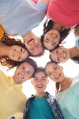 Image showing group of smiling teenagers