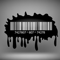 Image showing Ink Blot with Barcode