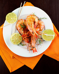 Image showing Roasted Shrimps