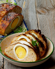 Image showing Slices of Homemade Meatloaf