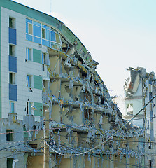 Image showing Destroyed Modern Building