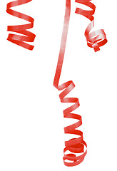 Image showing Red Party Streamers