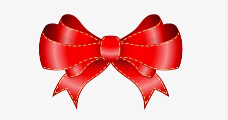 Image showing elegant red bow