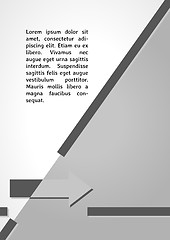 Image showing gray arrow dark infographics