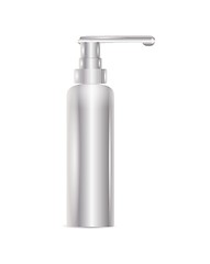 Image showing silver bottle for liquid soap