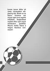 Image showing football symbol dark infographics