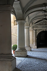 Image showing Stone pillars