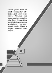 Image showing energy label dark infographics