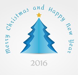 Image showing christmas tree and wish