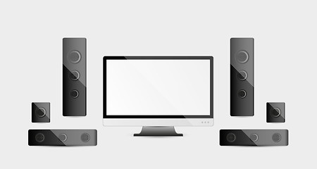 Image showing home cinema system