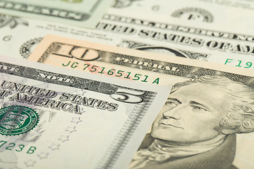 Image showing USA dollar money banknotes background