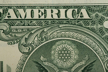 Image showing macro of US dollar money banknote