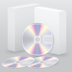 Image showing Two box with blank discs