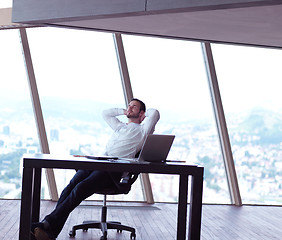 Image showing young business man at office