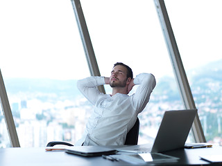 Image showing young business man at office