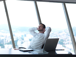 Image showing young business man at office