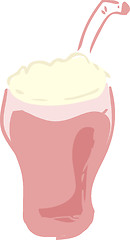 Image showing Strawberry Milkshake