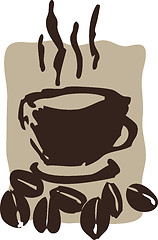 Image showing Coffee and beans