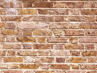 Image showing Retro looking Red bricks