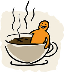 Image showing Coffee bath