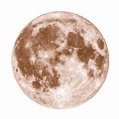 Image showing Retro looking Full moon