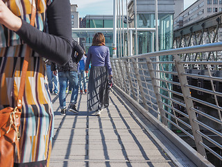 Image showing Jubilee Bridge in London