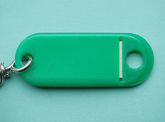 Image showing Green keyring