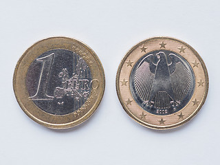 Image showing German 1 Euro coin