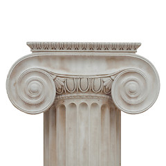 Image showing Ionic capital isolated