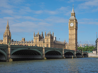 Image showing Houses of Parliament in London