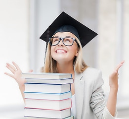 Image showing happy student in graduation cap