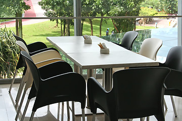 Image showing Modern cafe